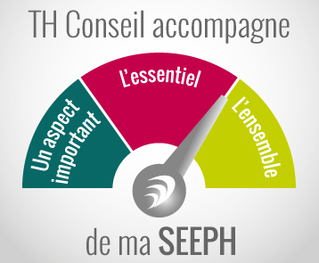 Compteur indiquant TH Conseil accompagne soit un aspect important, soit l'essentiel, soit l'ensemble de ma SEEPH