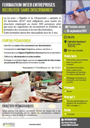 Copie d'écran de la fiche formation Inter-entreprises